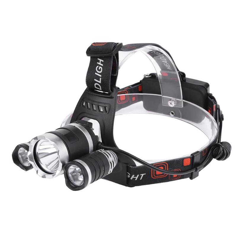 3000LM Powerful Headlamp Rechargeable Flashlight Torch LED Lights Zoom Life Waterproof Search Explore Night Fishing Walking - ebowsos