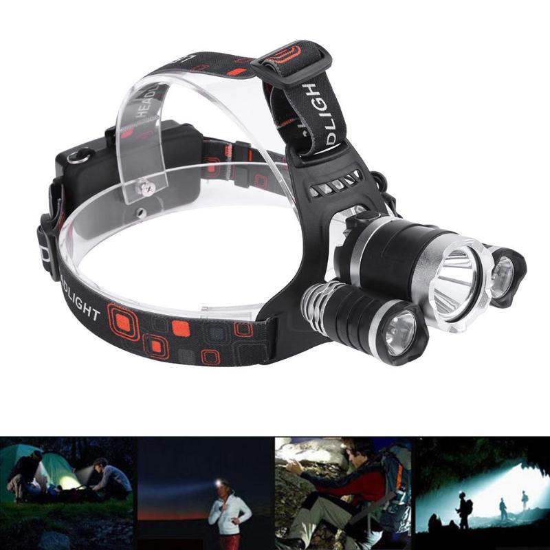 3000LM Powerful Headlamp Rechargeable Flashlight Torch LED Lights Zoom Life Waterproof Search Explore Night Fishing Walking - ebowsos