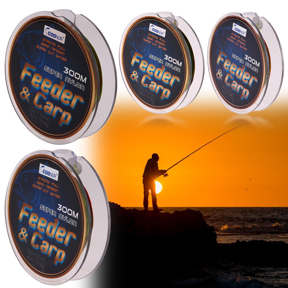 300M 330Yards Fishing Lines 0.28/0.3/0.35/0.4mm Colourful Strong Nylon Fishing Line 22LB 26LB 30LB 40LB Fishing Tools-ebowsos