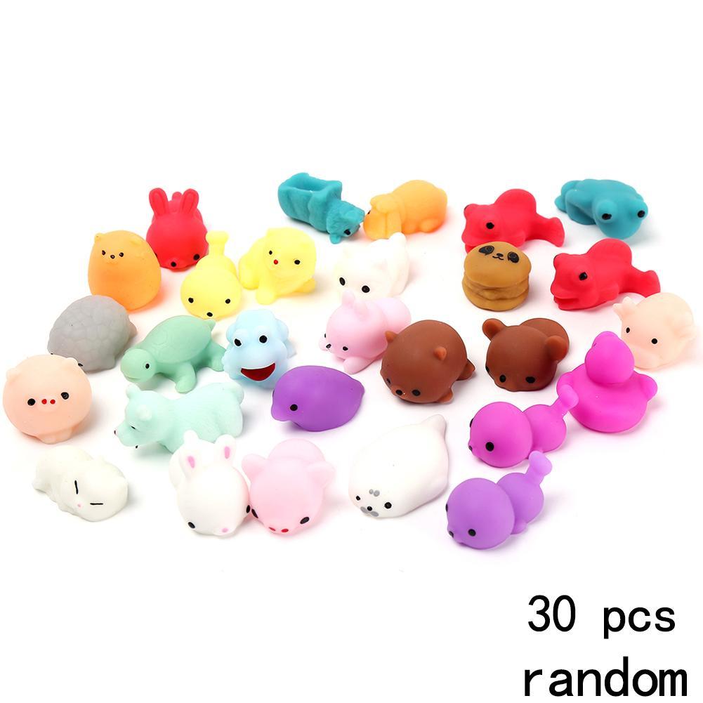 30Pcs Mini Squishy Toys Soft Panda Bread Cake Buns Gift For Kids Universal For Phone Straps Decor Decoration-ebowsos