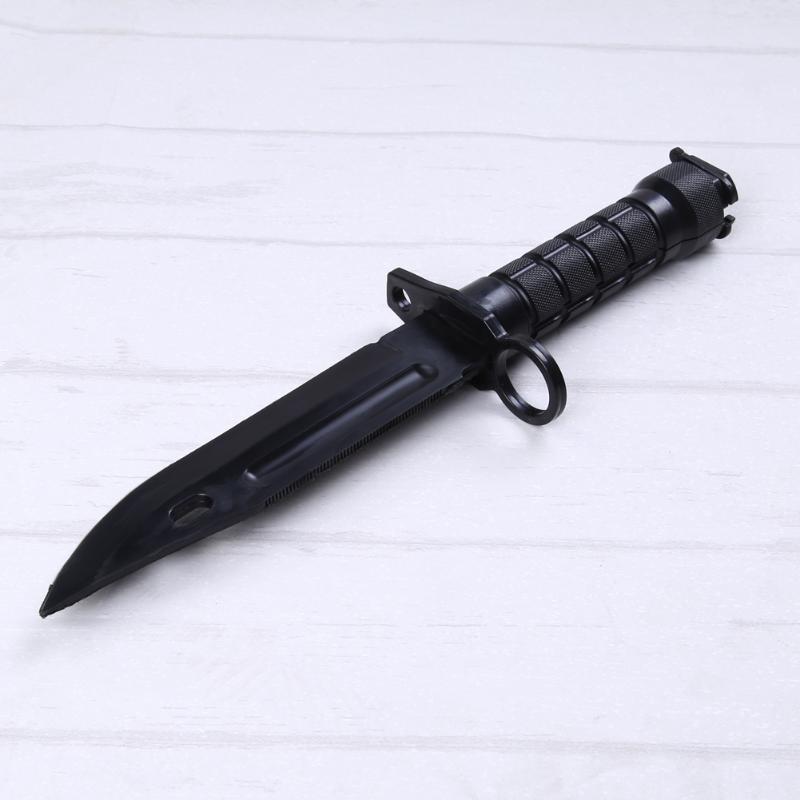 30cm Army M9 Airsoft Cosplay Military Training Dagger Plastic Knife War Movie Props Blade Wargame Hunting Practice Tool-ebowsos