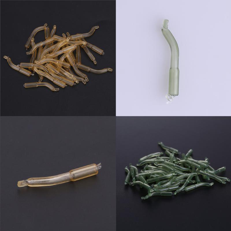 30pcs Carp Fishing Tube Accessories Tackle Hook Sleeve Hair Aligner Soft Anti Tangle Positioner Terminal Fishing for Carp Hook-ebowsos