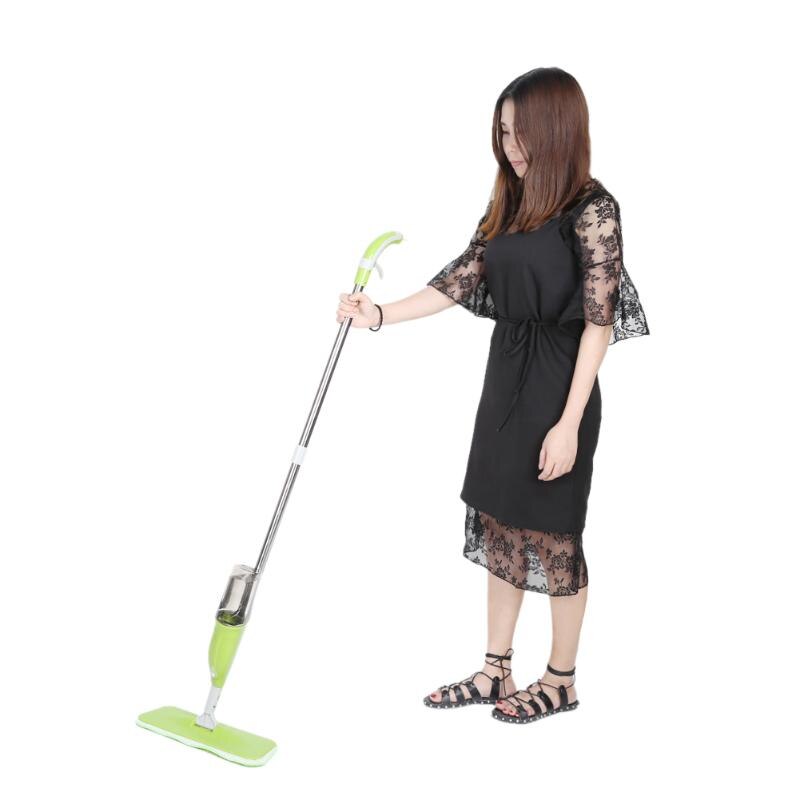 350ML Spray Mop Floor Cleaning Tool Microfiber Cloth Hand Wash Plate Mop Home Windows Kitchen Mop Sweeper Broom - ebowsos