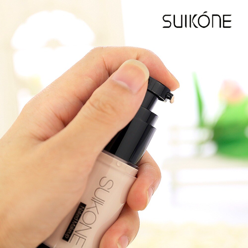 35ML SUIKONE A-124 Natural Women Facial Makeup Foundation Cream Natural Oil-Control Foundation Liquid 2017 New  Make Up Tool Kit - ebowsos