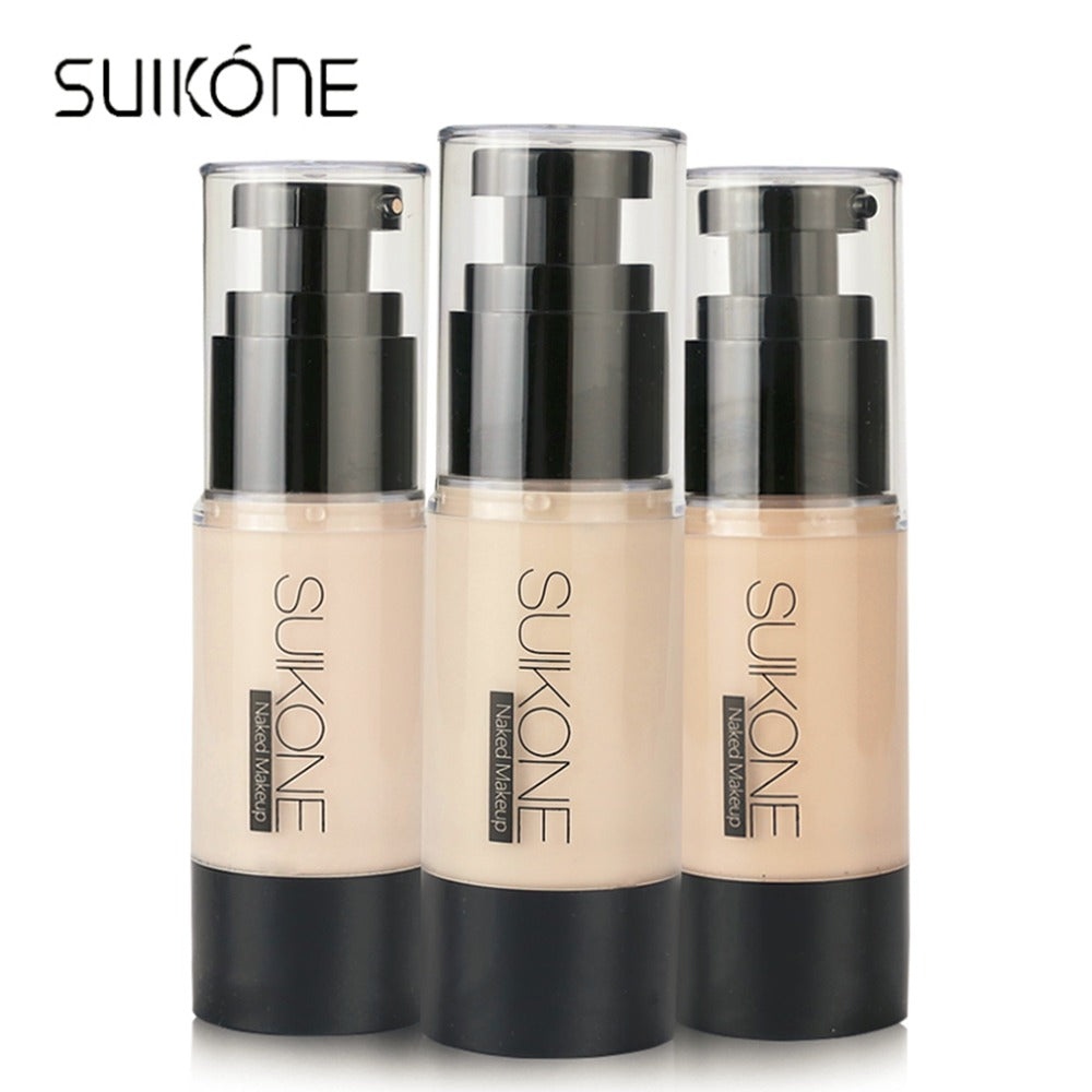 35ML SUIKONE A-124 Natural Women Facial Makeup Foundation Cream Natural Oil-Control Foundation Liquid 2017 New  Make Up Tool Kit - ebowsos