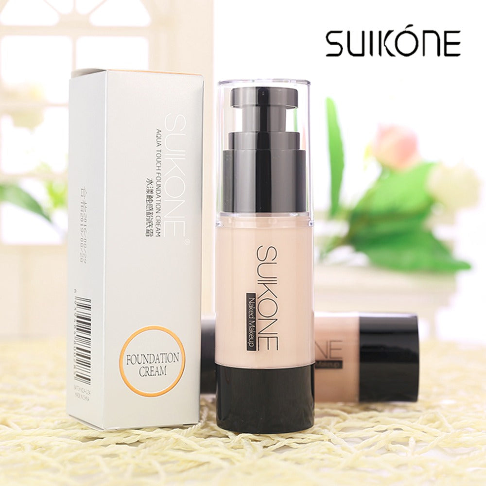 35ML SUIKONE A-124 Natural Women Facial Makeup Foundation Cream Natural Oil-Control Foundation Liquid 2017 New  Make Up Tool Kit - ebowsos