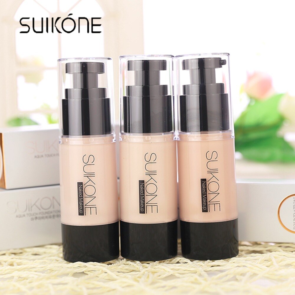 35ML SUIKONE A-124 Natural Women Facial Makeup Foundation Cream Natural Oil-Control Foundation Liquid 2017 New  Make Up Tool Kit - ebowsos