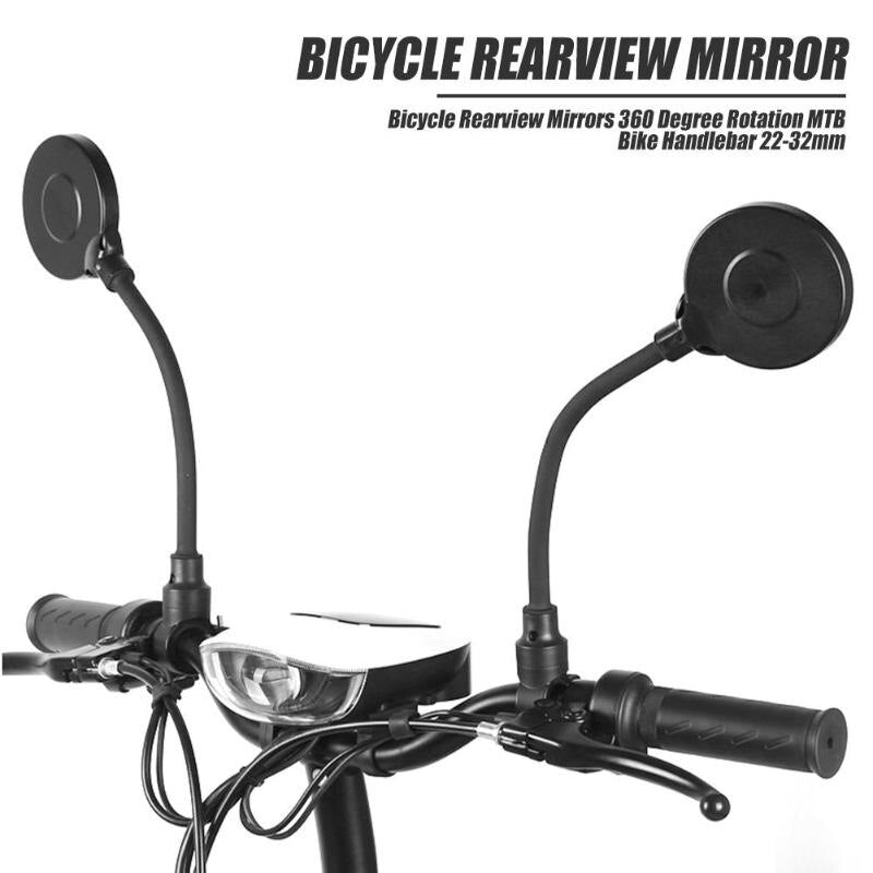 360 Degrees Adjustable Bike Rearview Mirror Using Rotating Screws More Convenient Cycling Bicycle Handlebar Rear View-ebowsos