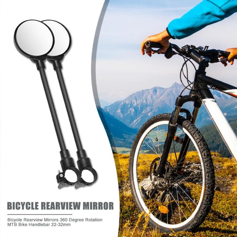 360 Degrees Adjustable Bike Rearview Mirror Using Rotating Screws More Convenient Cycling Bicycle Handlebar Rear View-ebowsos