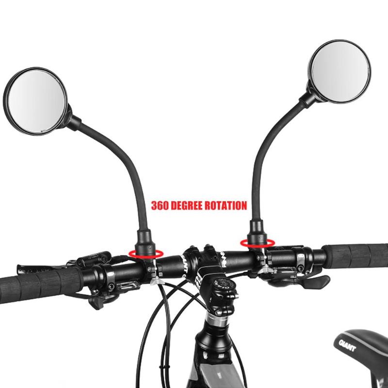 360 Degrees Adjustable Bike Rearview Mirror Using Rotating Screws More Convenient Cycling Bicycle Handlebar Rear View-ebowsos