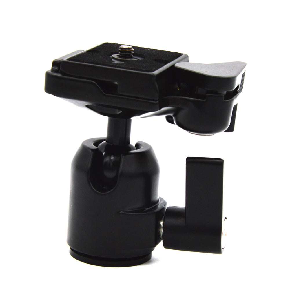 360 Rotate Camera Camcorder Tripod Monopod Ball Head Quick Release Plate - ebowsos