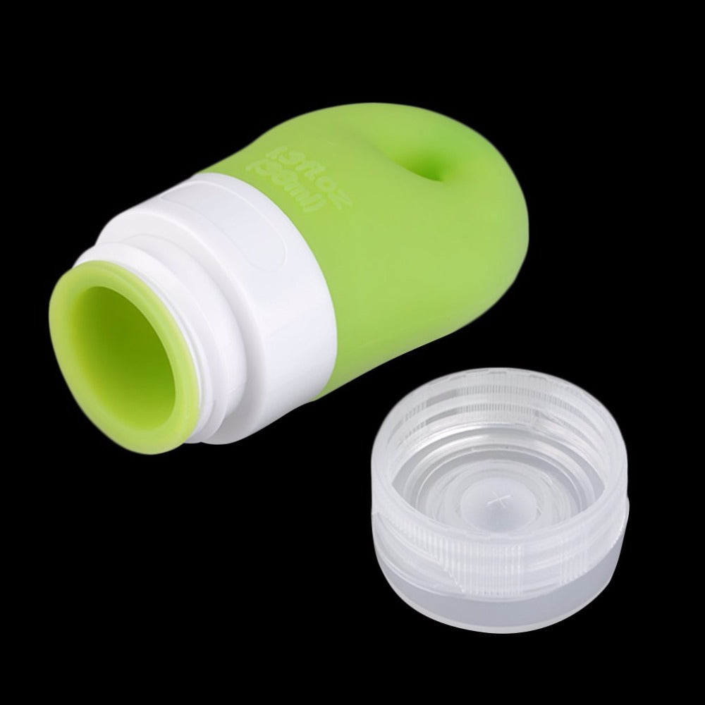 38ML Makeup Refillable Bottles Traveling Packing Silicone Squeezing Press Bottle for Lotion Shampoo Shower Gel - ebowsos