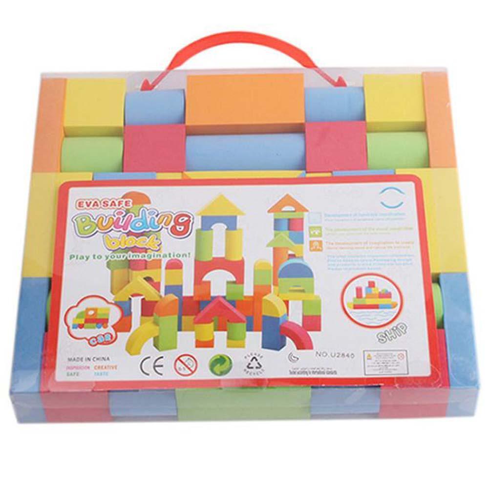 38Pcs EVA Building Brick Block Foam Construction Soft Safe Children Toy For Kid Intelligence Exercise Assembled Toys-ebowsos