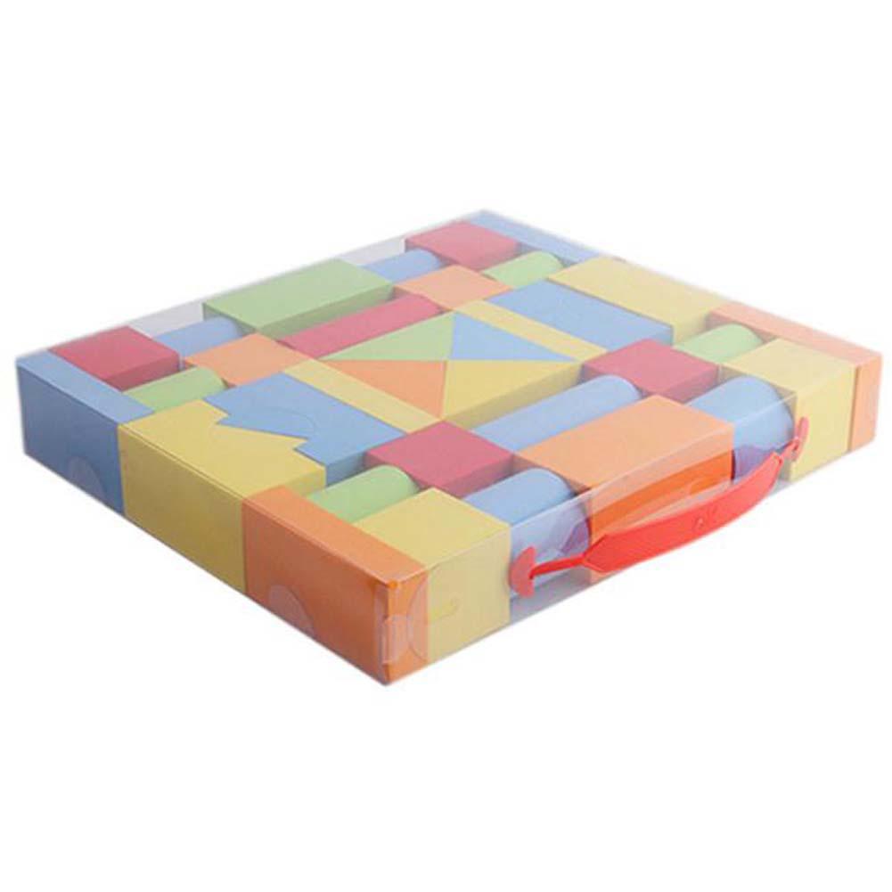 38Pcs EVA Building Brick Block Foam Construction Soft Safe Children Toy For Kid Intelligence Exercise Assembled Toys-ebowsos