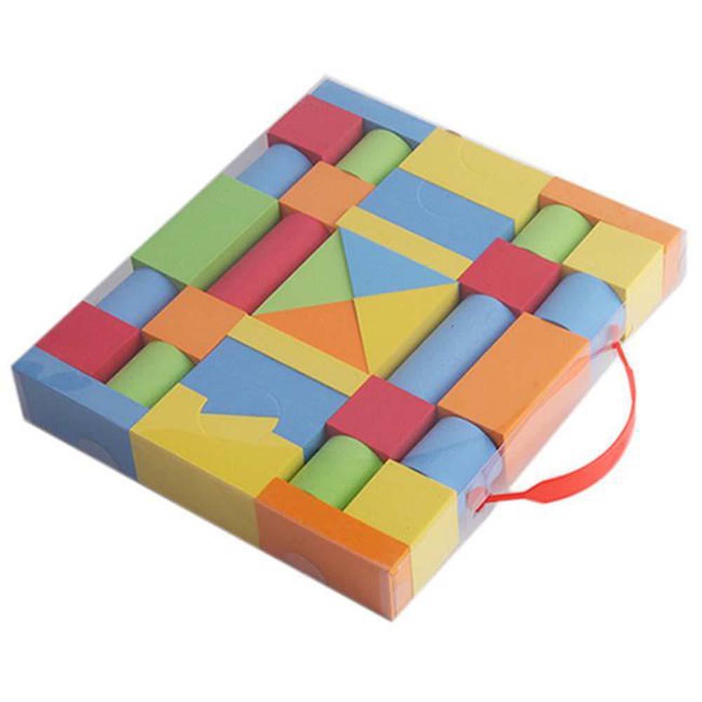 38Pcs EVA Building Brick Block Foam Construction Soft Safe Children Toy For Kid Intelligence Exercise Assembled Toys-ebowsos