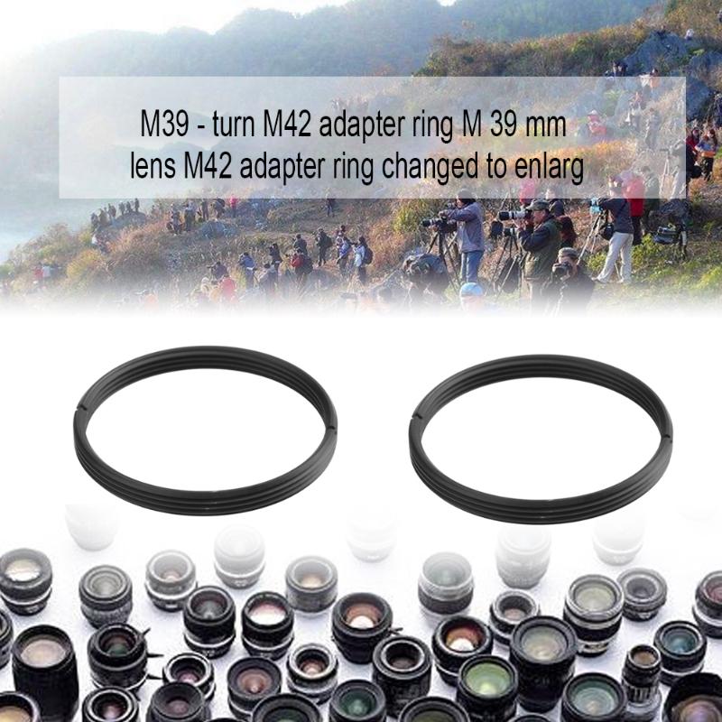 39mm to 42mm Adapter Ring High Precision Metal M39 to M42 Screw Lens Mount Adapter Step Up Ring - ebowsos