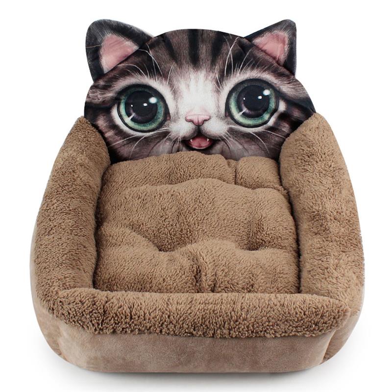 3D Cartoon Cute Animal Cat Dog Pet Beds Mats Teddy Pet Dog Sofa Pet Cat Bed House Supplies-ebowsos