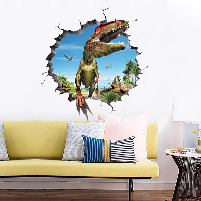 3D Cartoon Spaceship Wall Stickers Waterproof Wall Sticker Home Decoration - ebowsos