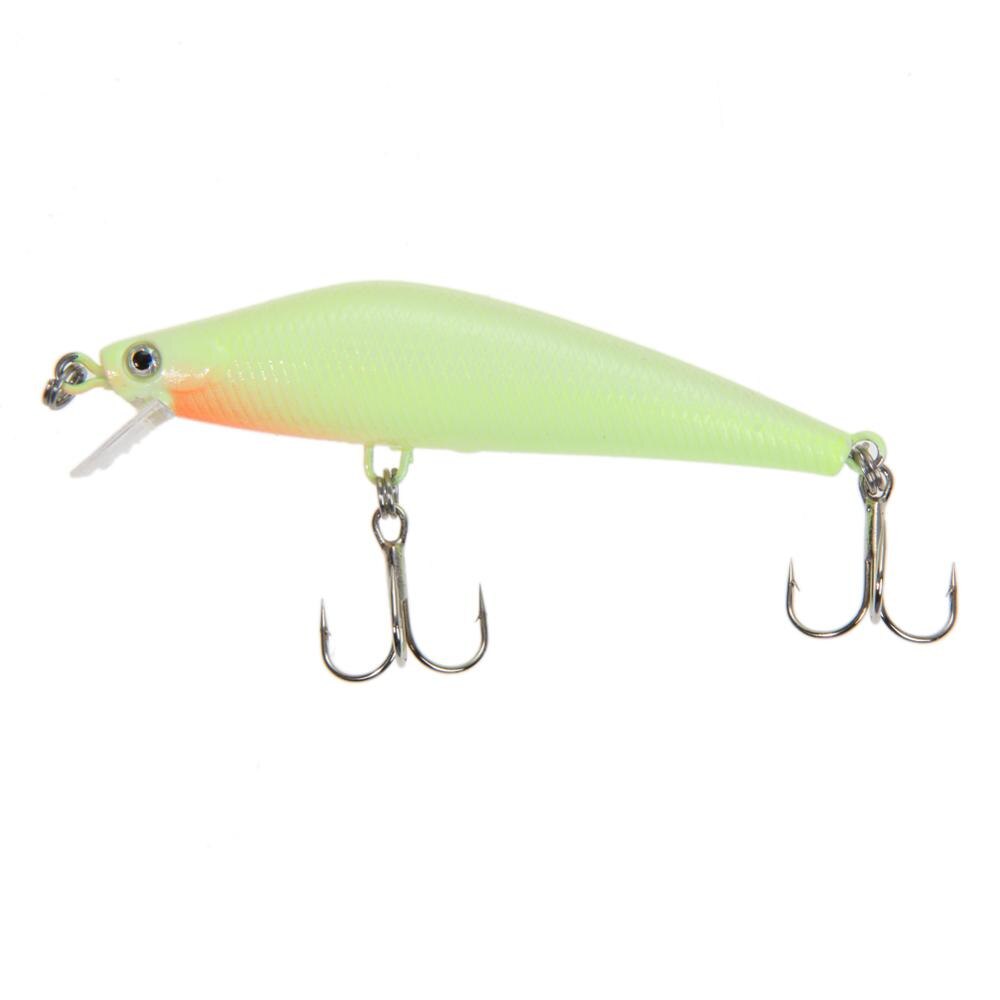 3D Luminous Night Fishing Minnow Lure Isca Artificial Hard Bait Hook Tackle 8.5cm 9g-ebowsos