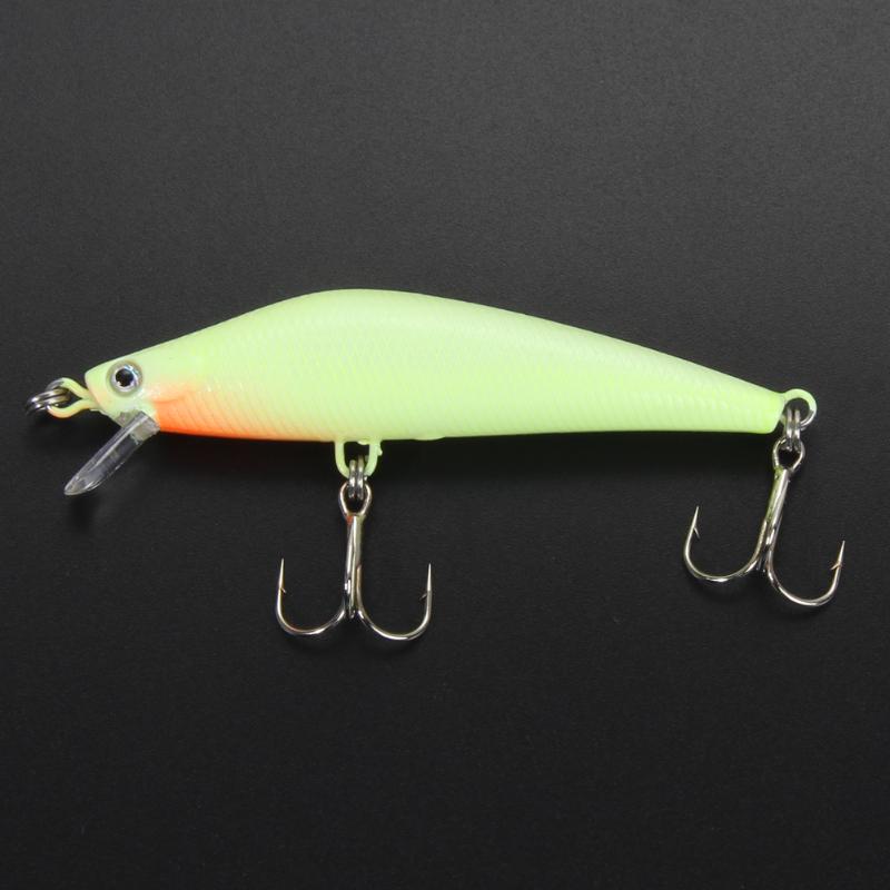 3D Luminous Night Fishing Minnow Lure Isca Artificial Hard Bait Hook Tackle 8.5cm 9g-ebowsos