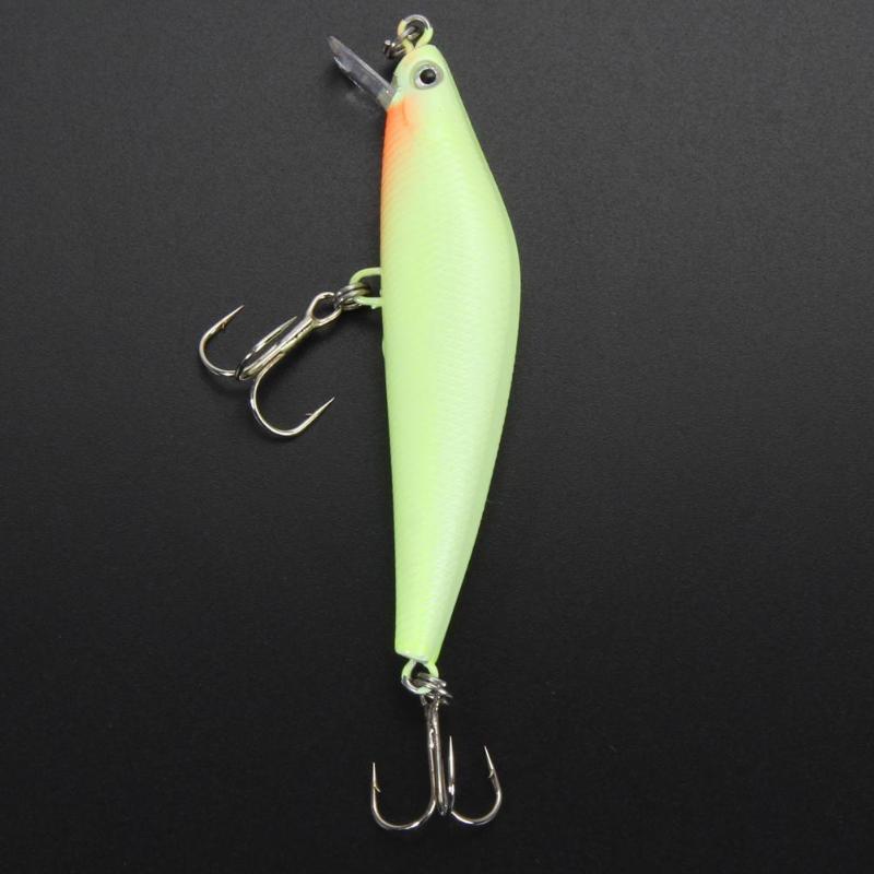 3D Luminous Night Fishing Minnow Lure Isca Artificial Hard Bait Hook Tackle 8.5cm 9g-ebowsos