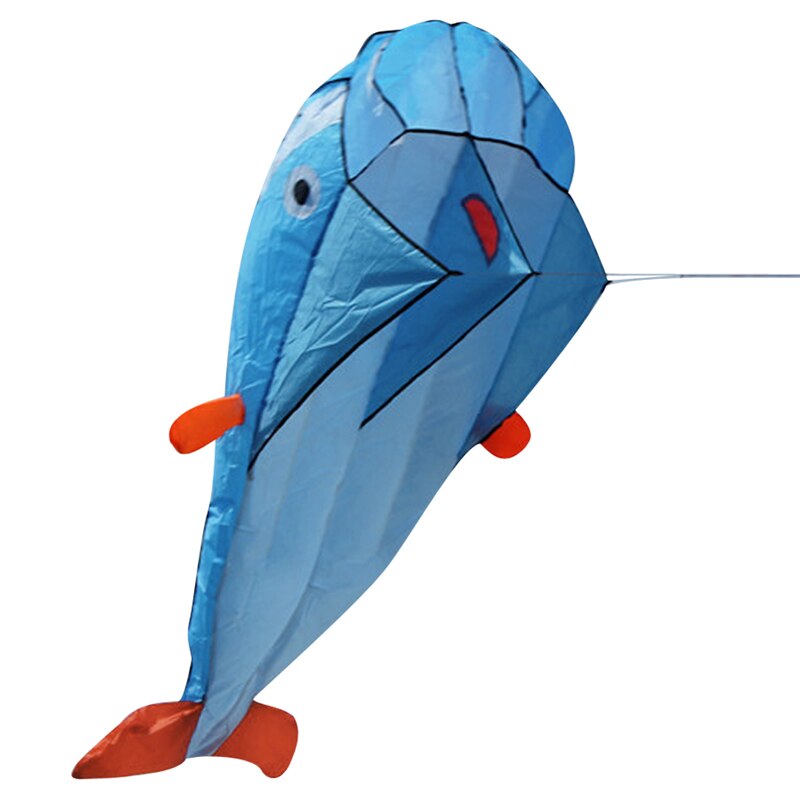 3D Outdoor Cute Dolphin Kite Huge Light Weight Soft Parafoil Kite Giant Beach Playing Dolphins Kites Tools-ebowsos