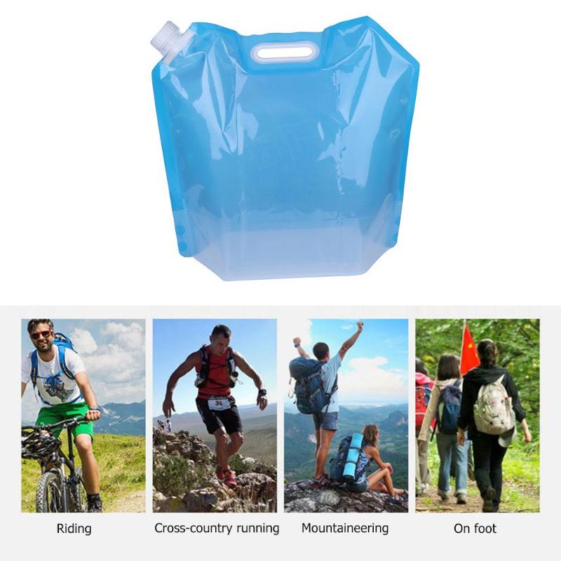 3L Portable Folding Outdoor Drinking Water Bag Sports Camping Hiking Travel Water Container Carrier Holder Hiking Accessories-ebowsos