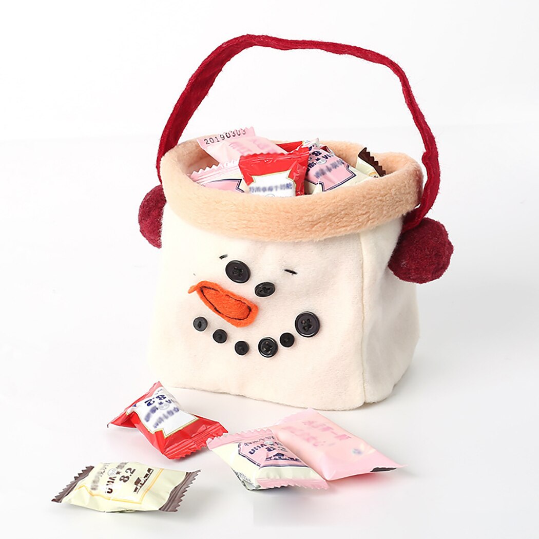 3PCS Creative Candy Bags Cute Funny Christmas Tote Bags Multipurpose Xmas Gift Bag Party Favor Bags Festival Gifts For Children-ebowsos