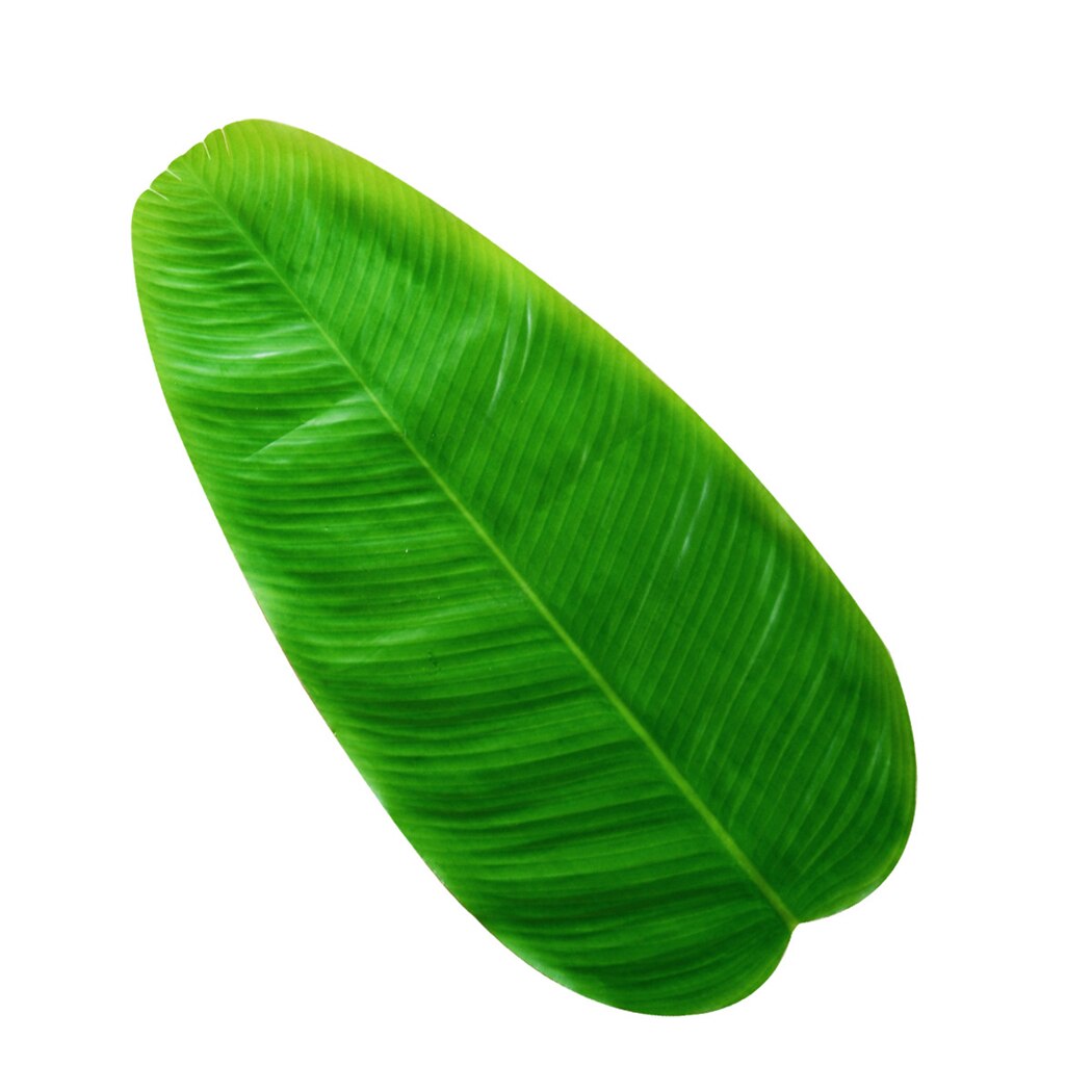 3PCS Hawaiian Banana Leaf Table Mat Placemat Table Flag Green Leaf Simulation Plant Desktop Wall Decoration Supplies-ebowsos