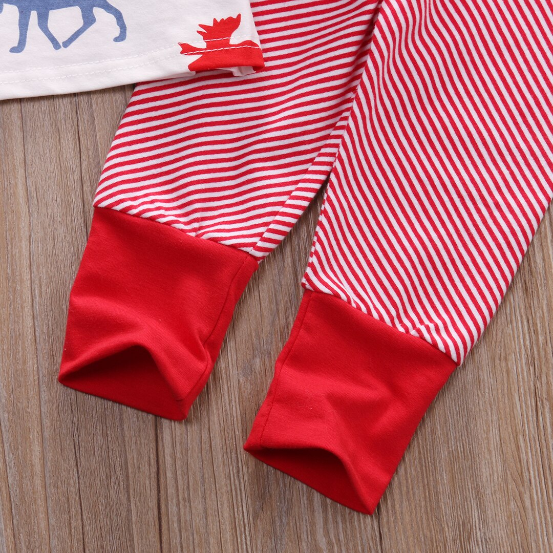 3Pcs Newborn Toddler Infant Baby Boy Girl Clothes shirt Top+Pants+Hat Outfit Set - ebowsos