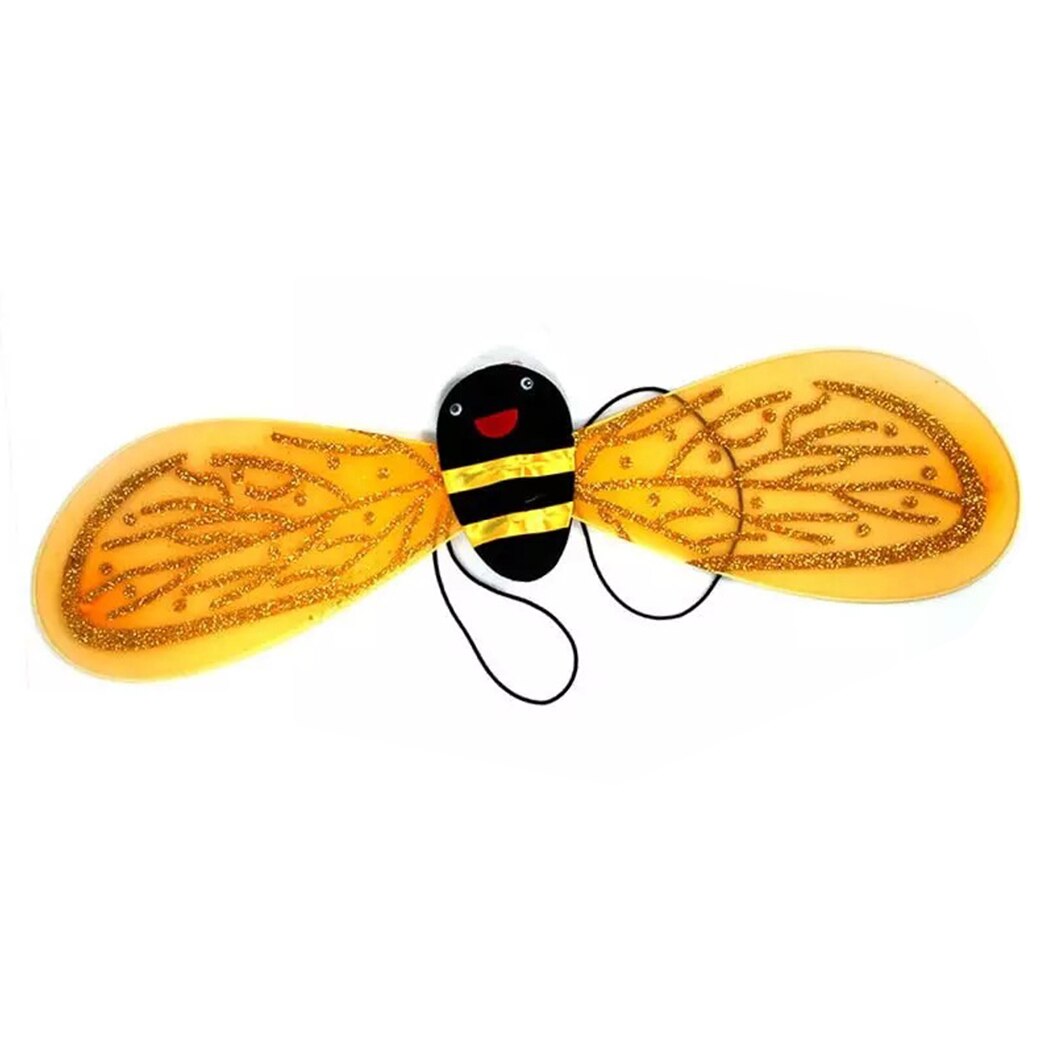 3Pcs/Set Kids Costume Set Honeybee Dress Up Wings With Hair Hoop & Magic Wand Party Show Costume Decoration-ebowsos