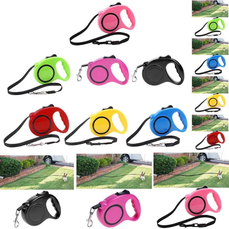 3m 5m Adjustable Automatic Retractable Leash Training Puppy Extending Traction Rope Dog Puppy Cat Collar Belt Walking Leads - ebowsos