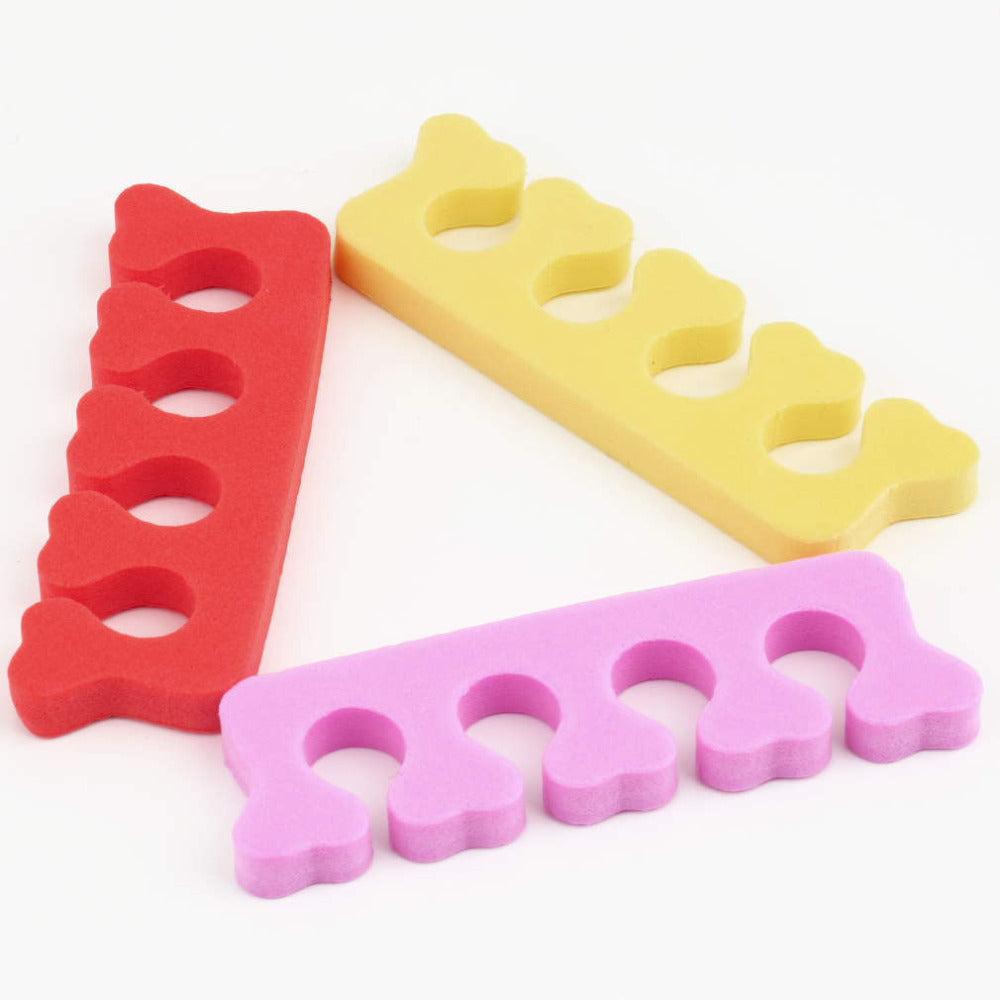 3pairs/set EVA foam toe separator Soft foam Nail Tools Toe Finger Separator feet care braces & supports nails tools - ebowsos