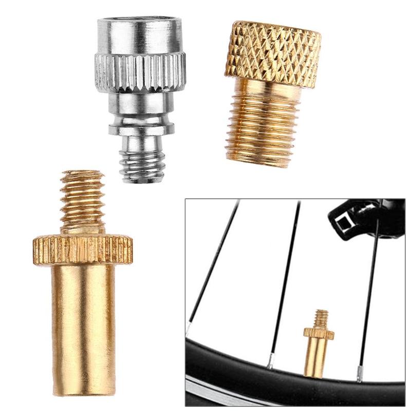 3pc/5pcs/8pc Bike Valve Converter Aluminum Alloy Nozzles Bicycle Valve Adapter Suit-ebowsos