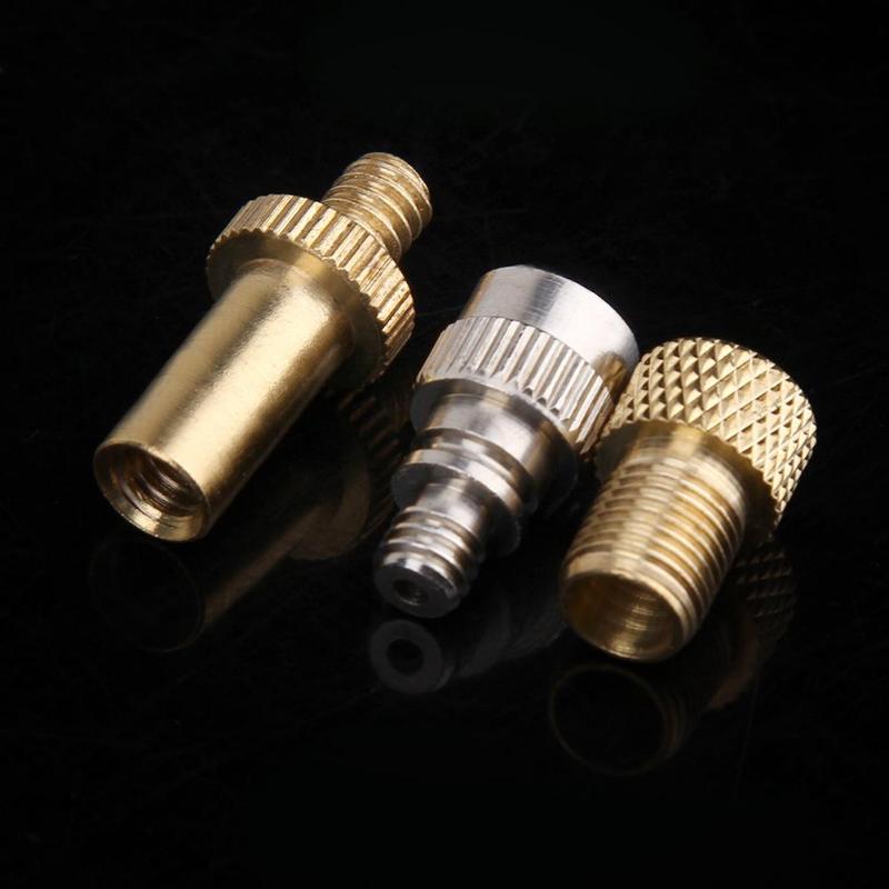 3pc/5pcs/8pc Bike Valve Converter Aluminum Alloy Nozzles Bicycle Valve Adapter Suit-ebowsos