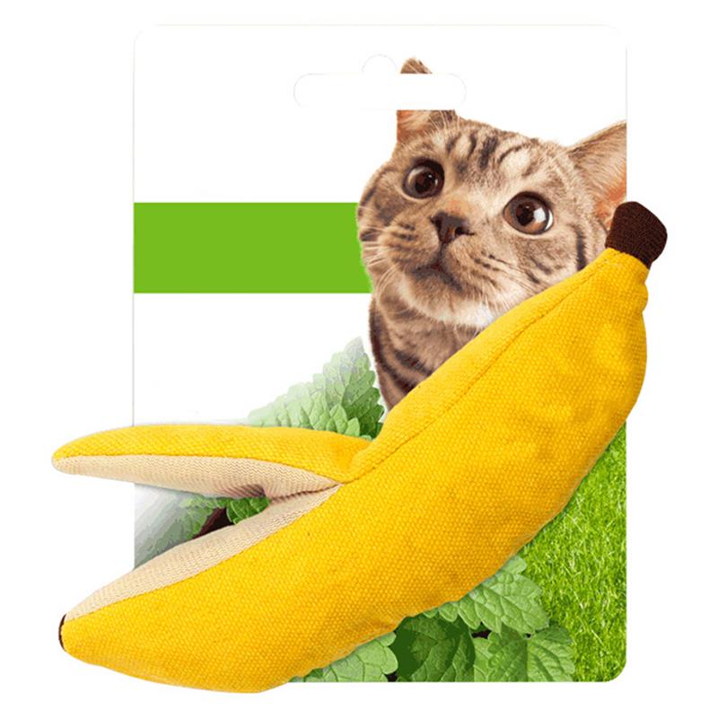 3pcs High Quality Bite Resistant Pet Toys Set Creative Faux Fruit Shape Fashion Cat Catnip Toy Pet Supplies Cat Favors-ebowsos