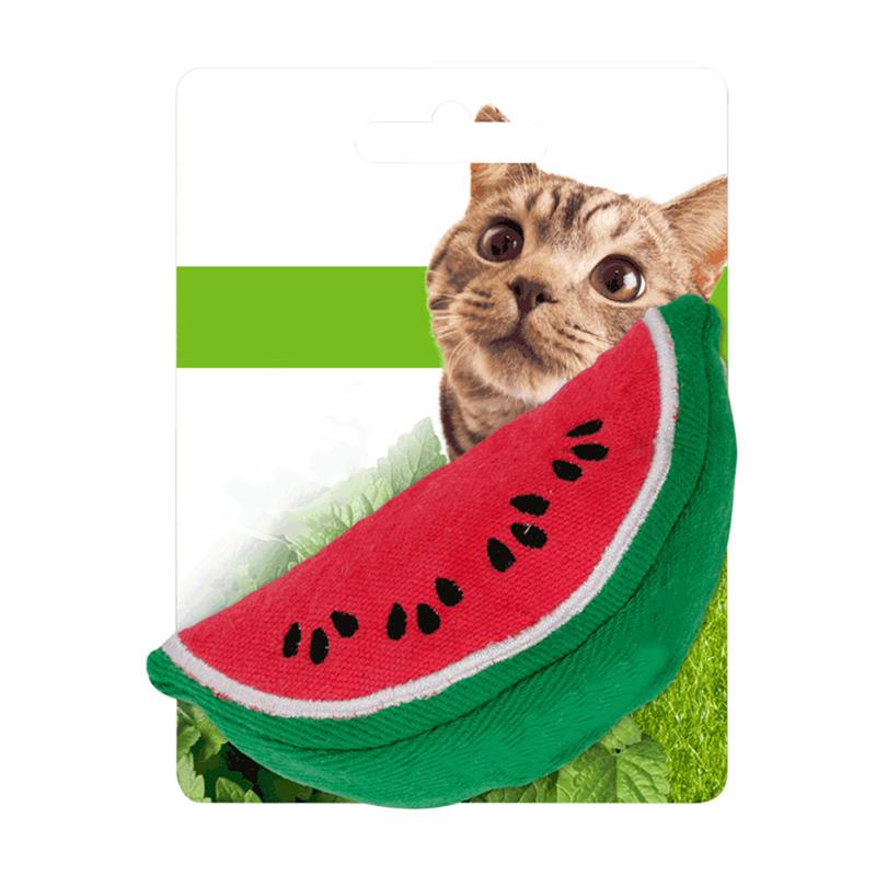 3pcs High Quality Bite Resistant Pet Toys Set Creative Faux Fruit Shape Fashion Cat Catnip Toy Pet Supplies Cat Favors-ebowsos