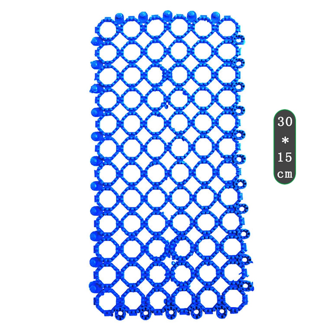 3pcs Multifunction Anti-Slip Feet Pads Comfortable Small Pet Cage Mat Plastic Hamster Cage Mat Pet Cage Mat Splicing Holes-ebowsos