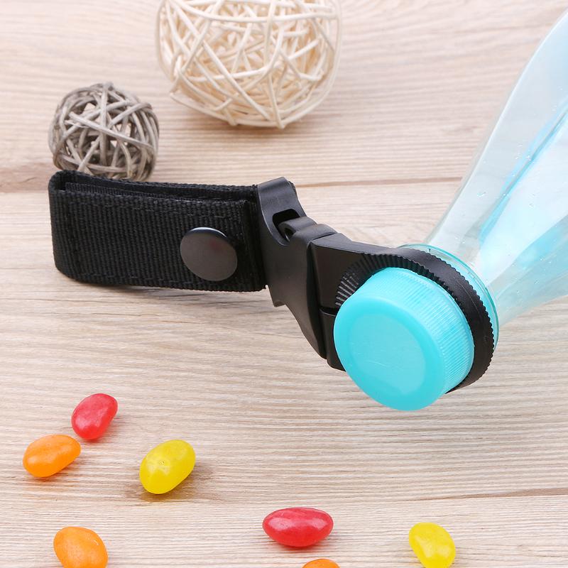 3pcs Nylon Hook Webbing Belt Buckle Molle Camping Water Bottle Holder Clip Climb Carabiner Belt Buckle with Key Ring New-ebowsos