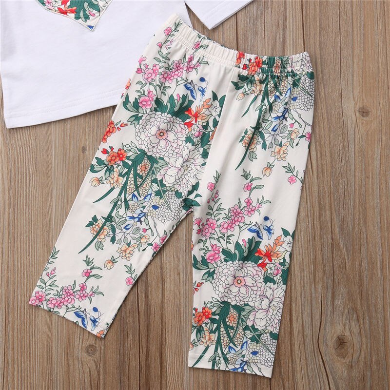 3pcs Suit Newborn Baby Girls Floral Long Sleeve Tops Clothes+Cotton Pants+Headband Outfits Baby Clothing - ebowsos