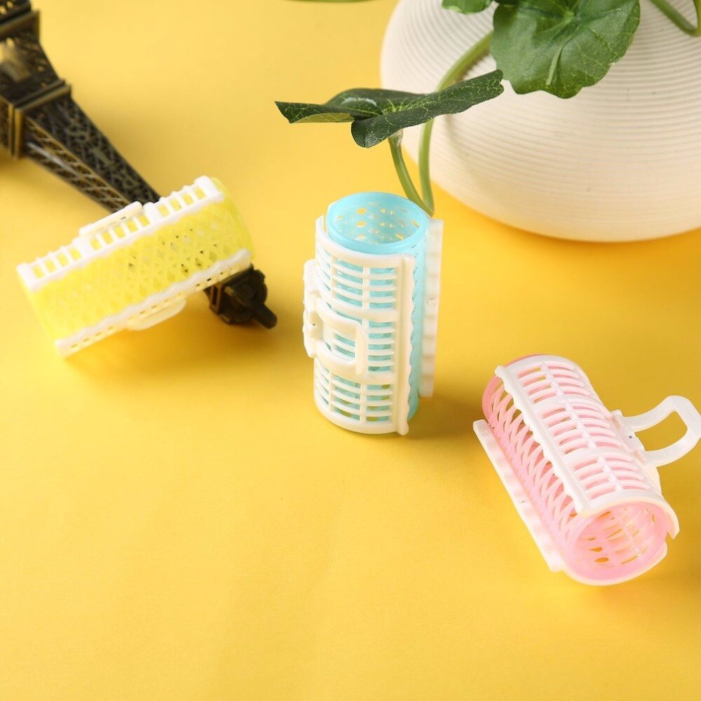 3pcs/lot Hair Curler Spring Clip Grip Rollers DIY Hairstyle Home Use Salon Magic Bangs Hair Curler Roll Beauty Hair Styling Tool - ebowsos