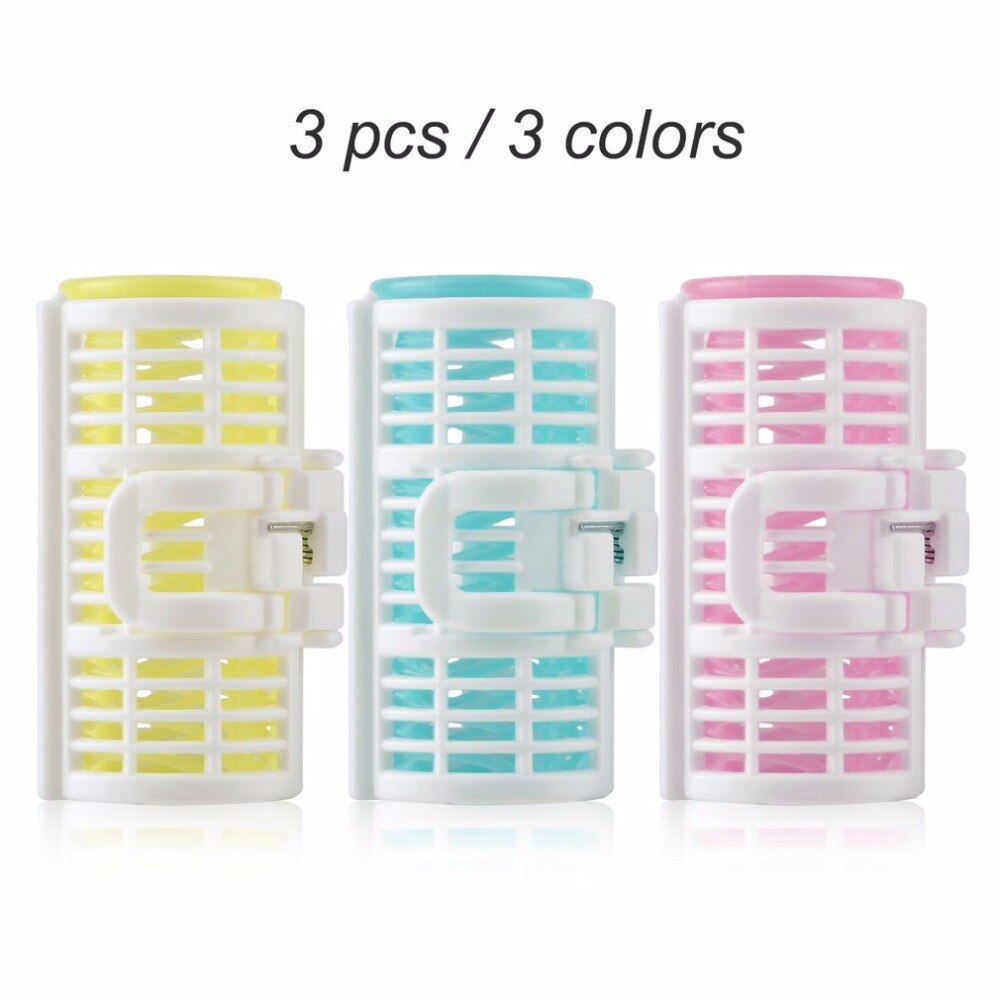 3pcs/lot Hair Curler Spring Clip Grip Rollers DIY Hairstyle Home Use Salon Magic Bangs Hair Curler Roll Beauty Hair Styling Tool - ebowsos