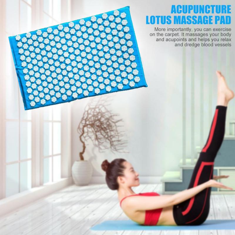 3pcs/set Hot Sale Yoga Mats Wear-resistant Portable Spike Relieve Stress Pain Pad Lotus Acupuncture Massage Yoga Pillow-ebowsos