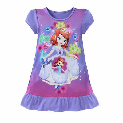 4-10Y Mermaid Girls Princess Ariel Dress Cartoon Summer Short Sleeve Party Snow White Sofia Kids Dress Up Costume Fantasy Dress - ebowsos