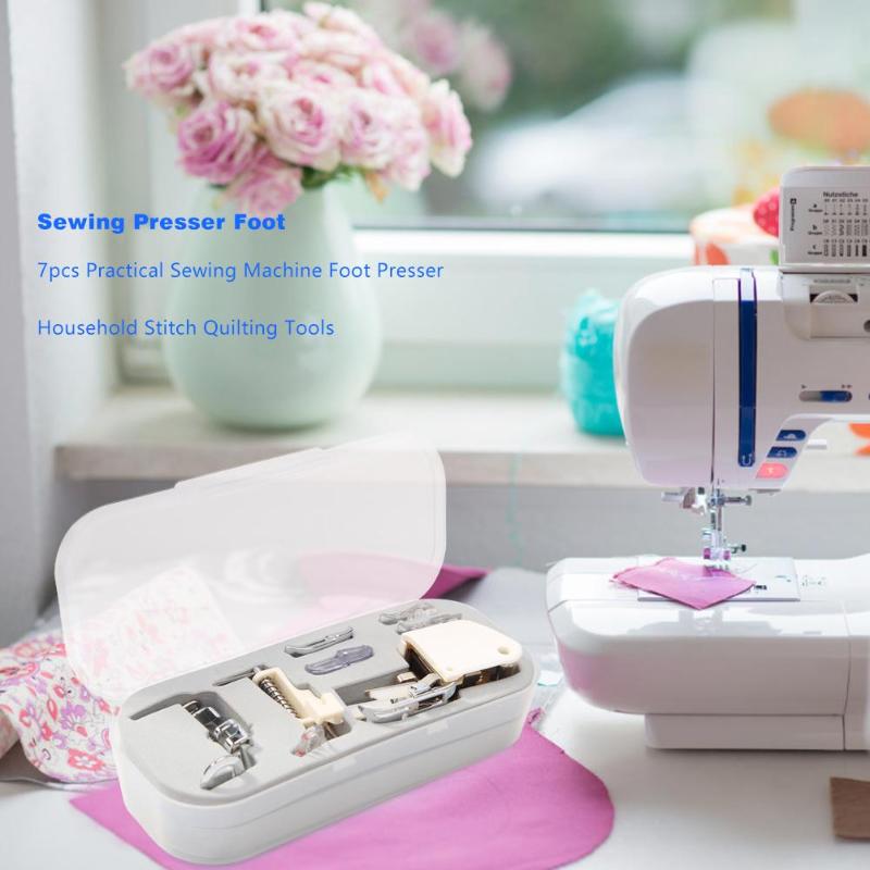 4/6/7/11Pcs Sewing Machine Foot Presser Home Stitch Quilting Embroidery Accessories Multifunctional Sewing  Pressure Foot - ebowsos