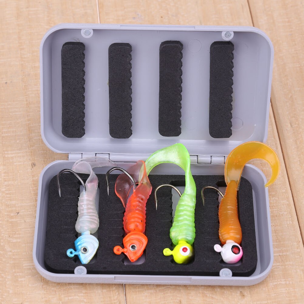 4 Compartment Waterproof Fishing Tool Box Carp Fishing Lure Baits Tackle Boxes Storage Case Accessories 10 X 6 X 2cm-ebowsos