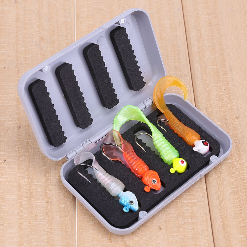 4 Compartment Waterproof Fishing Tool Box Carp Fishing Lure Baits Tackle Boxes Storage Case Accessories 10 X 6 X 2cm-ebowsos