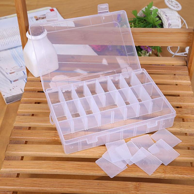 4 Compartments Transparent Case Convenient Small Unit Jewelry Pills Box Medicine Organizer Storage Holder - ebowsos