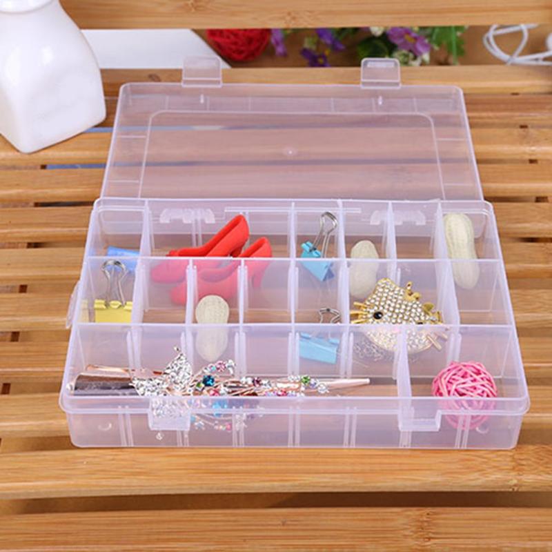 4 Compartments Transparent Case Convenient Small Unit Jewelry Pills Box Medicine Organizer Storage Holder - ebowsos