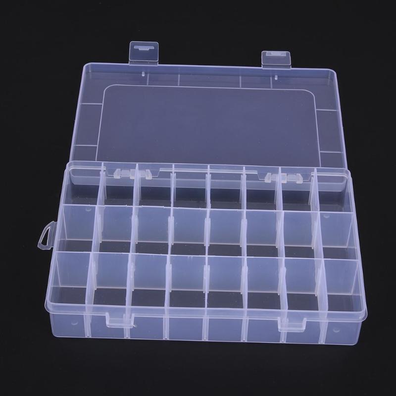 4 Compartments Transparent Case Convenient Small Unit Jewelry Pills Box Medicine Organizer Storage Holder - ebowsos